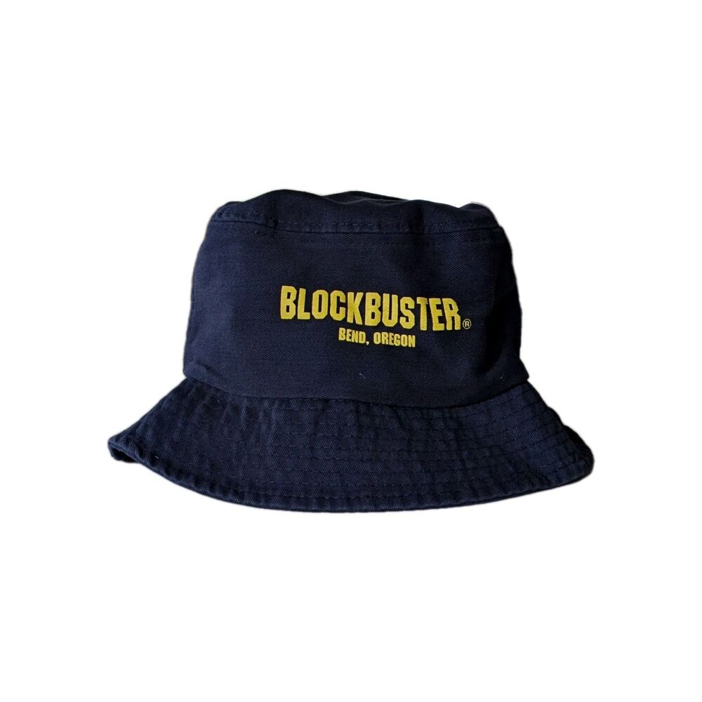 Blockbuster Bend Oregon Navy Blue Bucket Hat Small
